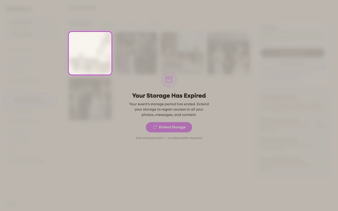 an upload tile with the hover overlay showing the delete (trash) control