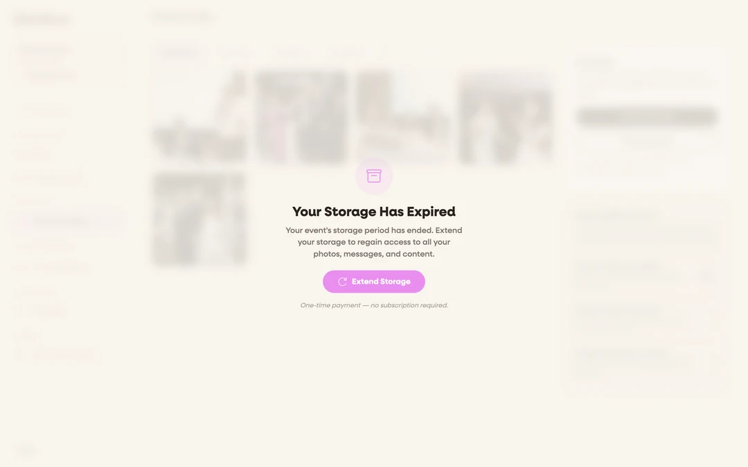 the gallery in selection mode with two items checked and Delete selected highlighted