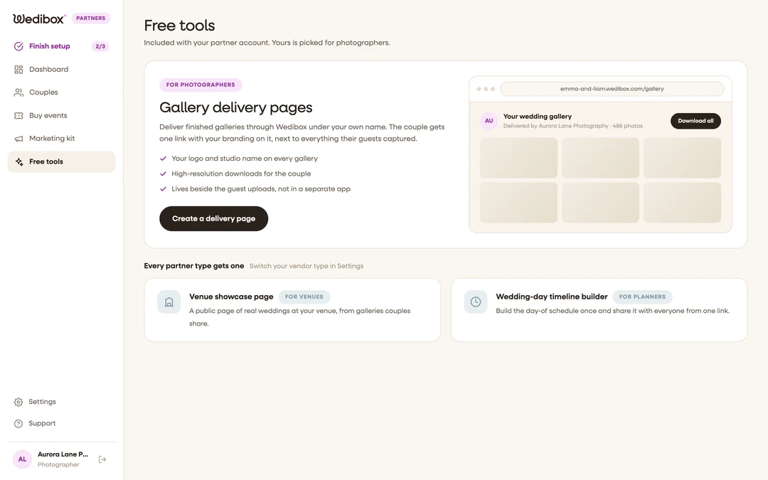 the Free tools page with the flagship tool block and the other tool cards