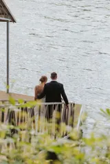 Couple at the dock, dropped in as the cover photo