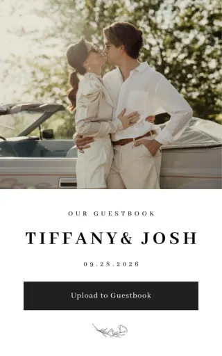 Classic wedding website template