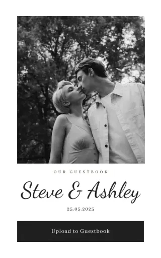 Garden wedding website template