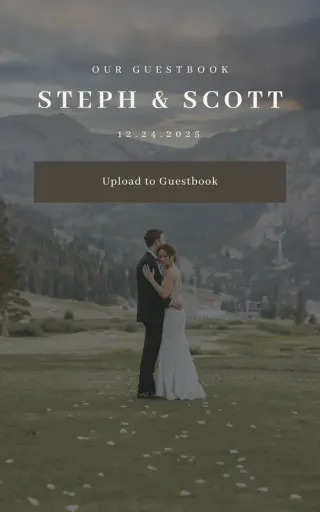 Modern wedding website template preview