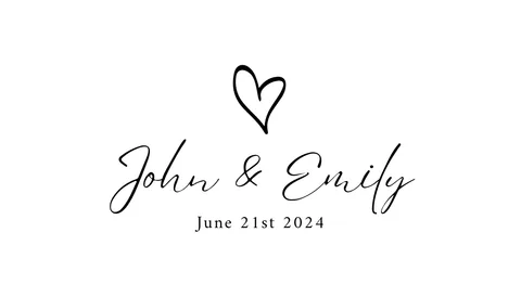 Wedding QR code mini card template 1