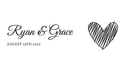 Wedding QR code mini card template 15